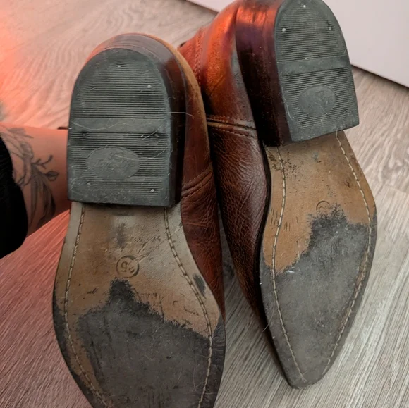 Joe Sanchez Vintage Brown Cowboy Boots - Picture 8 of 9